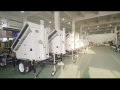 Trailer pengawasan surya seluler bertenaga surya yang dapat disesuaikan untuk keamanan