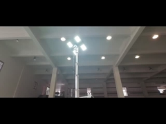 Menara lampu surya hemat energi dengan panel surya 3*380W untuk pekerjaan malam