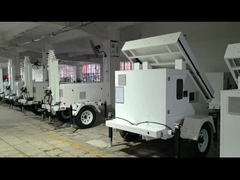 Menara CCTV Mobile bertenaga surya dengan Kamera Keamanan Surya