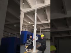 tiang teleskopik untuk trailer kamera surya