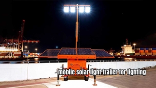 Trailer lampu surya mobile