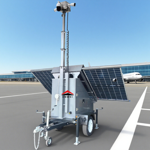 Latest company news about Pengerahan Cepat Kamera Daya Surya CCTV Trailer Video 5G Mobile Trailer