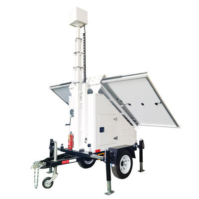 AU US Standar Portable Mobile Solar Trailer Manual Lifting Material Baja