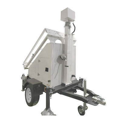 Kinerja Tinggi 3*400W Panel Mobile Solar Trailer Untuk Sekolah / Stadion