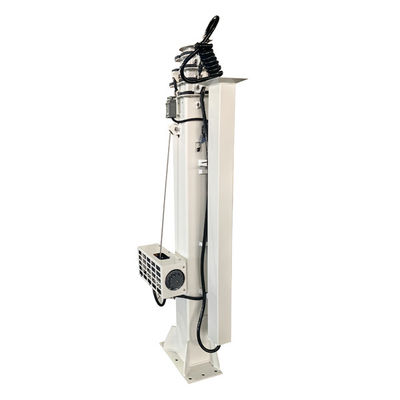 Q235 Baja 5m 16ft Angkat Mast Teleskop Listrik Mast Teleskop Bermotor