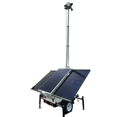 Eco Friendly Mobile Solar Trailer Untuk Situs Konstruksi Mudah Pemasangan