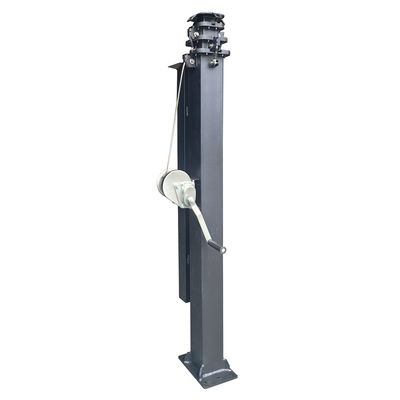 4.5m 15ft 6m 19ft Manual Telescopic Mast Untuk Solar Trailer Lifting Kamera Dan Lampu LED