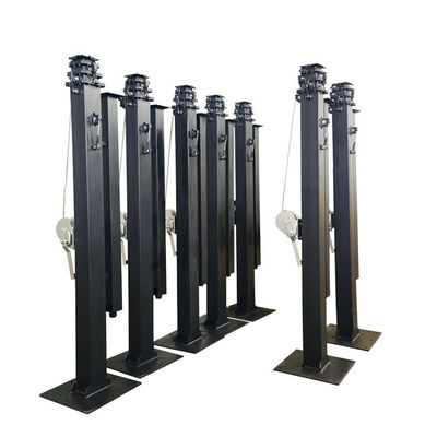 Disesuaikan Manual Mast Solar Trailer Kamera Mast Pole 6m 19ft 7m 21ft Harga