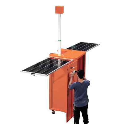 Perangkat pemantauan energi surya mobile dengan panel surya 2*200W