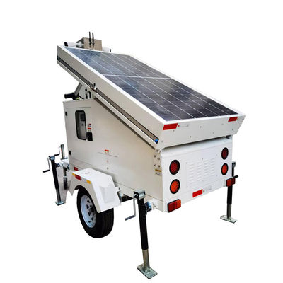 Menara Surveillance Solar Mobile Trailer Solar Untuk Pekerjaan Konstruksi