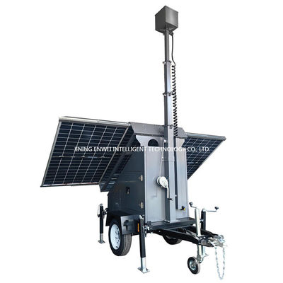 Trailer Surveillance Surveillance Urban Mobile Untuk Taman Parking Lot Pemantauan Bangunan Komersial