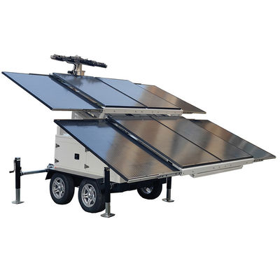 quality Off Grid Solar Power Trailer Solar Sentry Trailer Untuk Pencahayaan Tambang factory