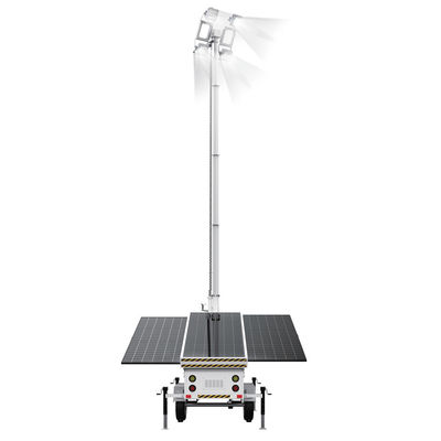 quality Menara lampu surya bergerak mast tinggi 7m untuk bantuan bencana daerah terpencil factory