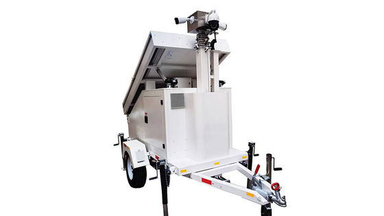 Disesuaikan Warna Portable Surveillance Security Surveillance Kamera Cahaya Led Trailer Untuk Pertanian