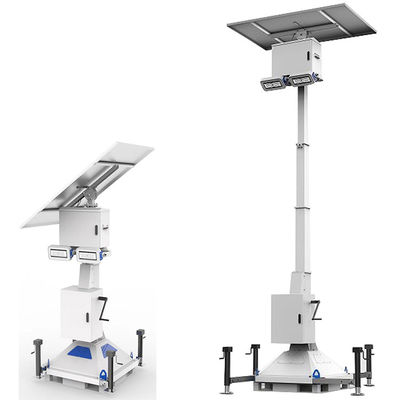 Panel Surya 420 Watt Lampu Jalan Seluler Led Menara Untuk Pencahayaan Pembangunan Jalan