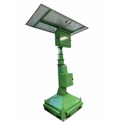 DC 24V Solar Power Panel System Led Light Tower Untuk Pencahayaan Pertambangan Permukaan