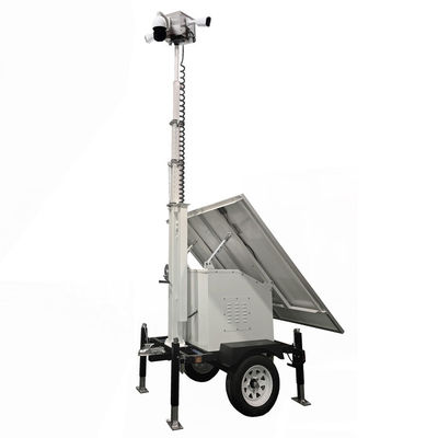 Trailer CCTV Surya Trailer Daya Surya Dengan Kamera Untuk Situs Konstruksi Jauh