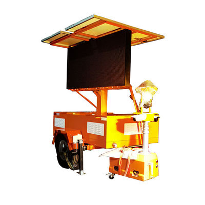 Panel Daya Surya Portable 24V Led Display Versatilitas Trailer Untuk Tempat Wisata
