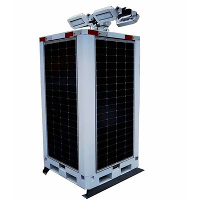 Perlindungan Lingkungan Lampu hemat energi terbarukan Menara Lampu Surya Led Kuboid Untuk pencahayaan sekolah