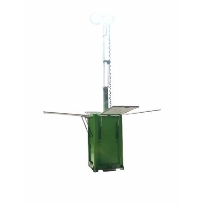 Keamanan Stabilitas Solar Led Light Tower Solar Panel System Led Cuboid Untuk Pencahayaan Gudang
