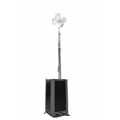 Solar Panel Monocrystalline Silicon Power System Cahaya Led Tinggi Menara Kabinet Untuk Luar Musik Festival Pencahayaan