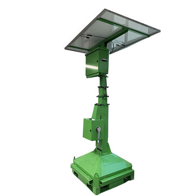 Solar Portable Street 2*50W LED Lampu Banjir Menara Cahaya Untuk Pencahayaan Lapangan Golf