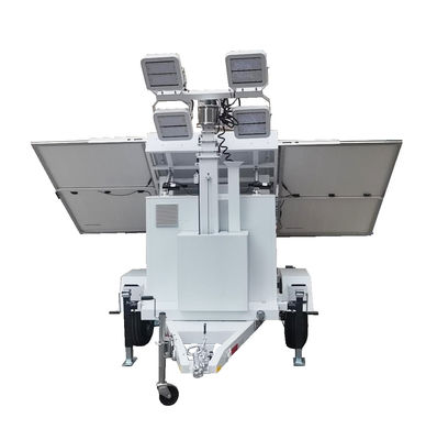 Monocrystalline Silicon Solar Panel Uniform Illumination Led Light Trailer Untuk Pencahayaan Festival Musik Luar Ruang