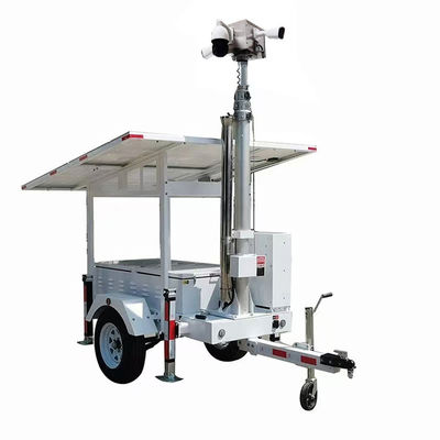 quality Trailer Kamera Keamanan Dengan Panel Surya 2*420W Untuk Pemantauan Tempat Parkir factory