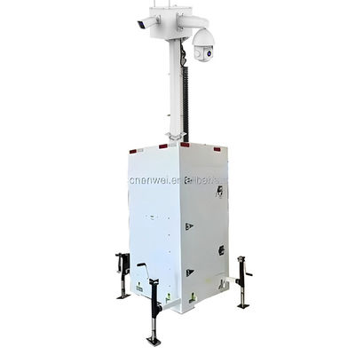 Kamera keamanan mobile yang kuat dan stabil CCTV Surveillance Security Cuboid untuk pemantauan sementara