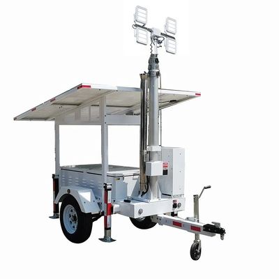 Strong Mobility Portable Solar Led Light Trailer Untuk Pencahayaan Pertambangan