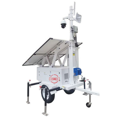 Trailer Surveillance Mobile Trailer Cctv Surya Untuk Pemantauan Pertambangan Open Pit