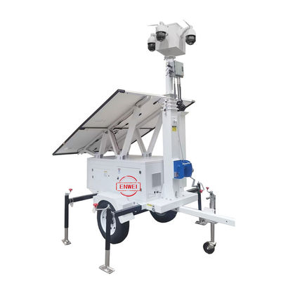 Trailer Surveillance Mobile Dengan Mast 6m Untuk Pemantauan Tambang Terbuka