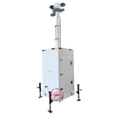 Unit Surveillance Tower Cube untuk Pencegahan Pencurian Situs Konstruksi