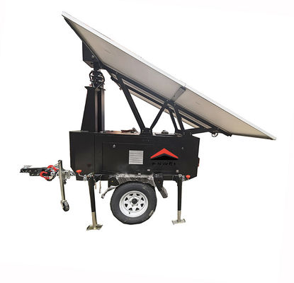 Panel Surya Daya Kamera Cctv Trailer DC 24V Untuk Pemantauan Peternakan