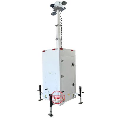 Menara Surveillance Portable Rapid Deploy Cctv Menara Untuk Situs Konstruksi Luar Ruang