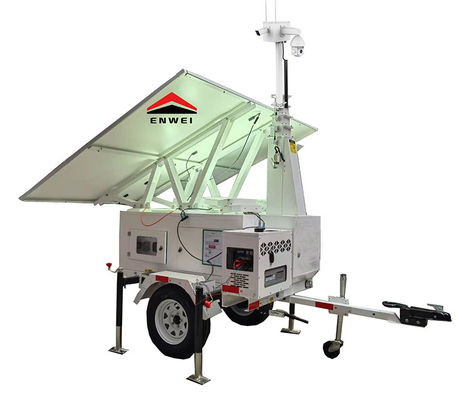 Catu Daya Fleksibel MPPT 40A Panel Surya CCTV Trailer Untuk Pemantauan & Pengelolaan Jarak Jauh