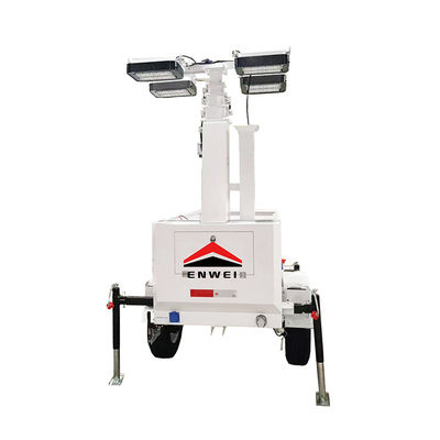 High Reliability Solar Panels Floodlight Trailer Untuk Pencahayaan Operasi Pertambangan