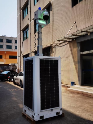 Menara Kamera Pengawas Surya Kubus Lampu Surya Dengan Baterai Berdaya Tinggi