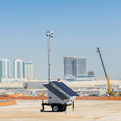 Trailer Surveillance Solar Dengan Panel Surya 3*400W Untuk Pemantauan Situs
