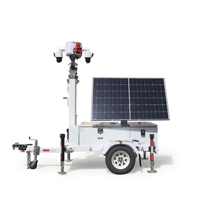 quality Solar CCTV Trailer With Foldable Solar Panels For Construction Sites Surveillance factory