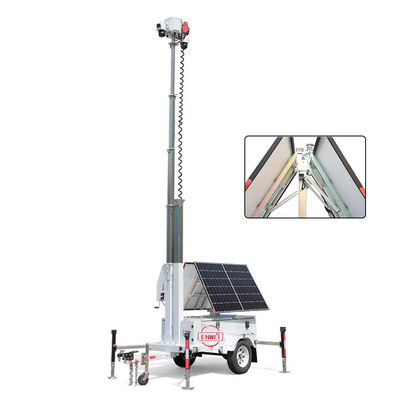 Waterproof Off-Grid Foldable Solar Trailer For Various Monitoring Needs