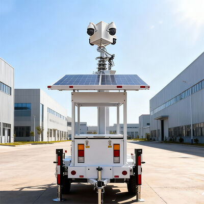 Trailer Kamera Daya Surya Terintegrasi Untuk Bantuan Bencana Trailer Keamanan Seluler Portable