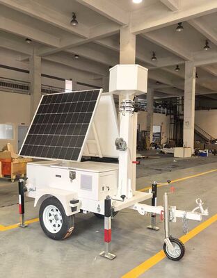 Trailer Cctv Keamanan Bertenaga Surya Lipat Trailer Kamera Keamanan Surya Portabel Untuk Lokasi Pertambangan, Perbaikan Jalan, dan Industri